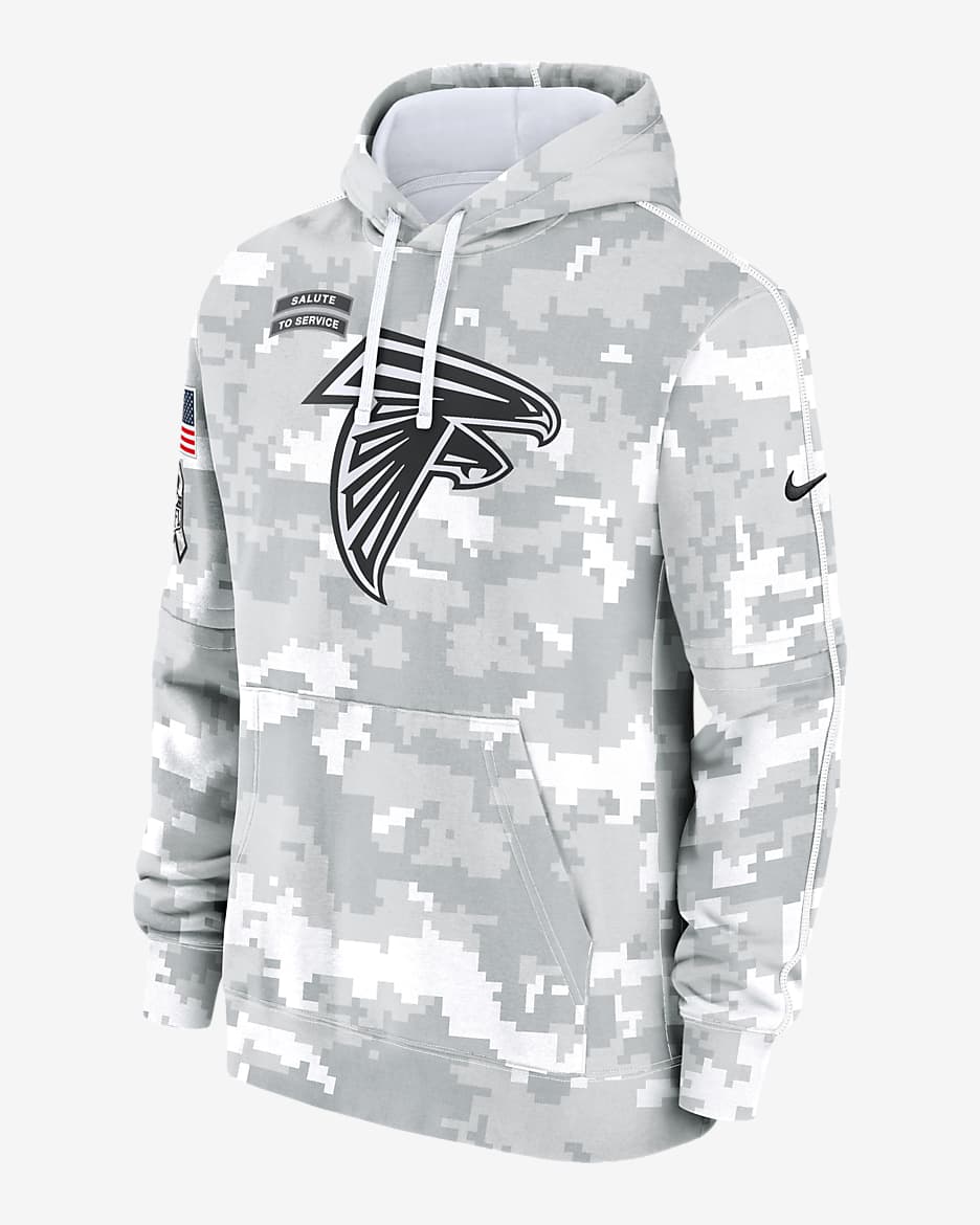 Atlanta Falcons Salute to Service Primary Edge Club Men s Nike NFL Pullover Hoodie. Nike